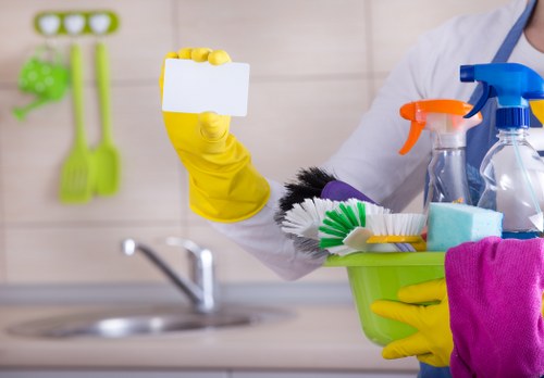 Chelsfield carpet cleaner preparing equipment for a safe cleaning job