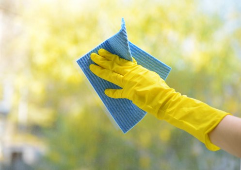 Carpet cleaning quote discussion in a Chelsfield home