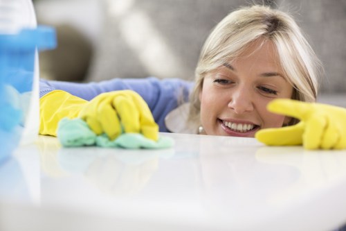 Local sofa cleaning service treating a lounge sofa in Chelsfield